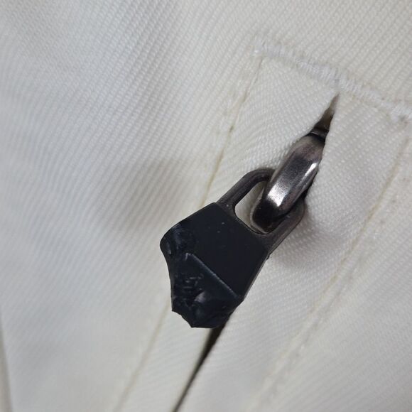 HARLEY DAVIDSON VINTAGE  Stripe Jacket Orange White Womens‎ Size XS Motorcycle - Picture 9 of 15